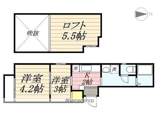 【ポラリスＫ＆ＭⅠの間取り】