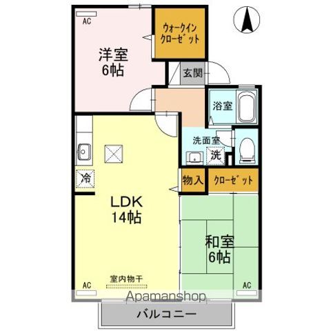 ヴィルヌーブ経堂 B棟の間取り写真
