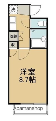 プチメゾンⅡ[1K/25m2]の間取図