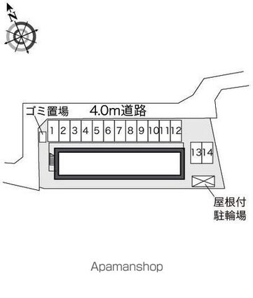 レオパレス南の風　Ⅰ[1K/23.18m2]の駐車場2