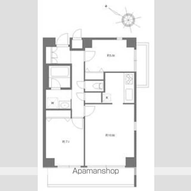 ガーデン板橋氷川町[2LDK/68.26m2]の間取図