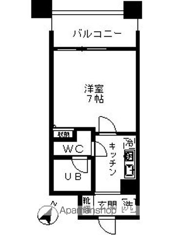 レジディア島津山の間取り写真