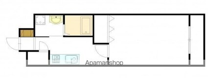 ヴィラ三谷[1K/31.02m2]の間取図