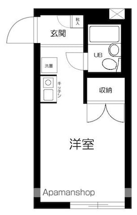 Ｓｅｒａ．Ｕ笹塚[1R/15.74m2]の間取図