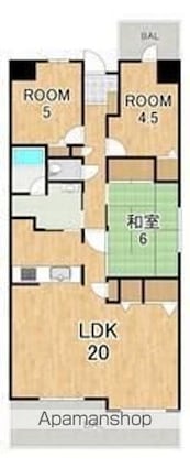 ローレルコート草津[3LDK/77.19m2]の間取図