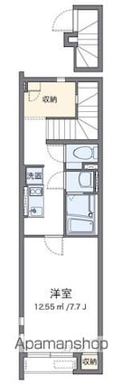クレイノゲルリッツ[1K/29.66m2]の間取図