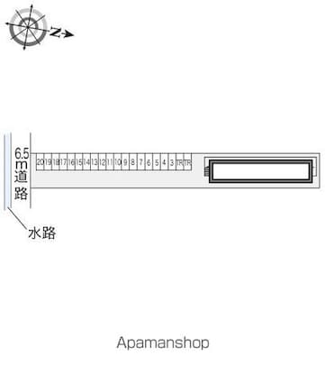 レオパレスリヴェール杉原[1K/19.96m2]の配置図