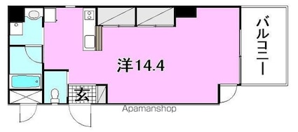 アネーロ・リヴ[1R/35.61m2]の間取図