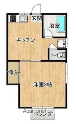 盛岸８８[1K/32.45m2]の間取図