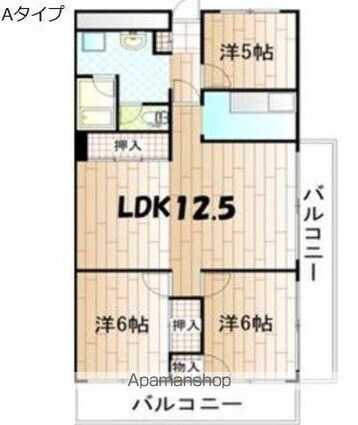ハイマート屋島[3LDK/78.91m2]の間取図