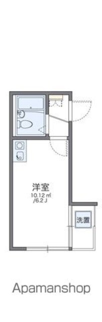 レオパレス吉祥寺第２[1K/14.03m2]の間取図