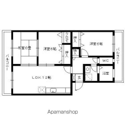 ドミール香椎の間取り