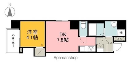 Ｍａｙｆａｉｒ　ＴＡＣＨＩＢＡＮＡ　ｓｑｕａｒｅ[1DK/29.83m2]の間取図