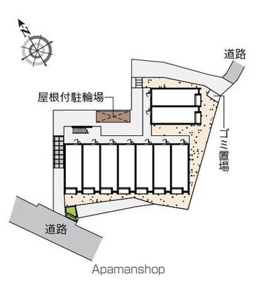 レオネクストイディアル　Ｔ[1R/26.02m2]の配置図