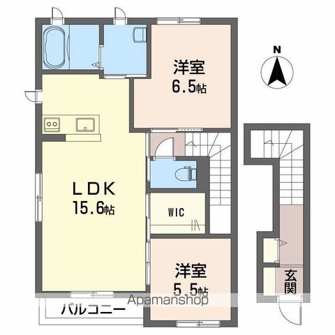 フォルテコート久万ノ台 A棟の間取り写真