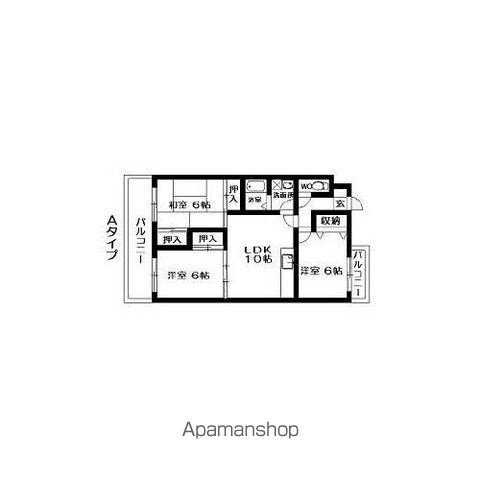 【福岡市東区下原のマンションの間取り】