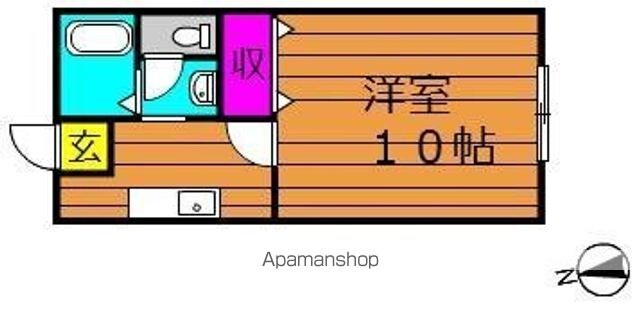 片島サンプラザ[1K/30.69m2]の間取図