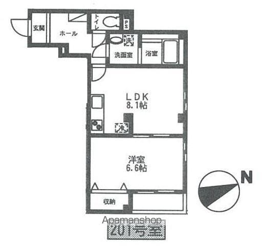 エリュシオン 201号室｜東京都中野区鷺宮２丁目(賃貸マンション1LDK・2階・38.88㎡)の写真 その2