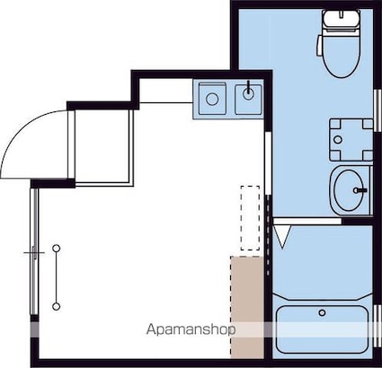 メゾン・ド・カラン本蓮沼[1R/16.48m2]の間取図