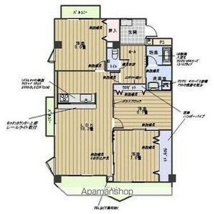 ハイムビーオール[3LDK/85.74m2]の間取図