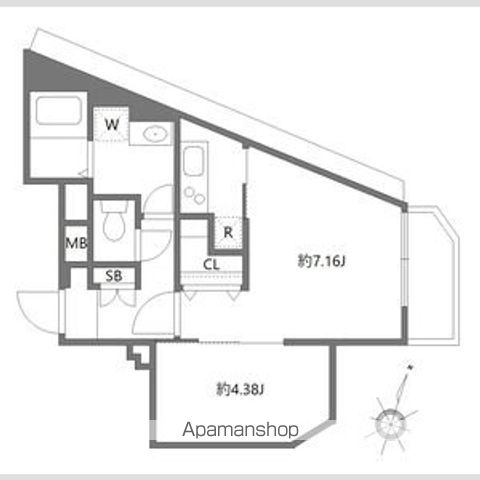 【中野区本町のマンションの間取り】