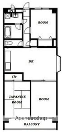 クロノス小作駅前[3DK/59.4m2]の間取図