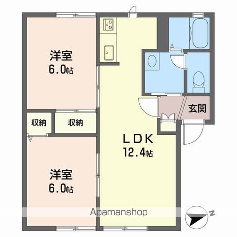 ノースウィング保免 A棟の間取り写真