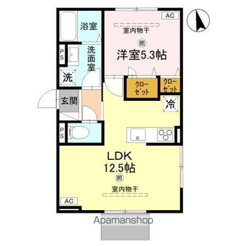 DーROOM 手平の間取り写真