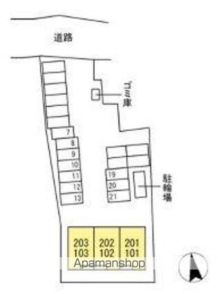 香川県高松市仏生山町甲[2LDK/55.09m2]の配置図