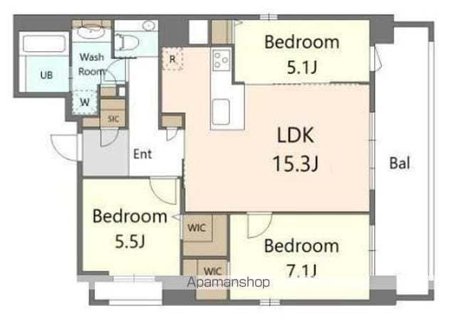 SーRESIDENCE大手門AWESOMEの間取り写真