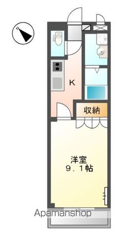 和歌山市北島のマンションの間取り