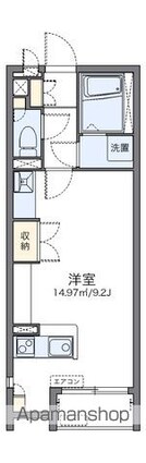 レオネクスト虹[1R/26.5m2]の間取図
