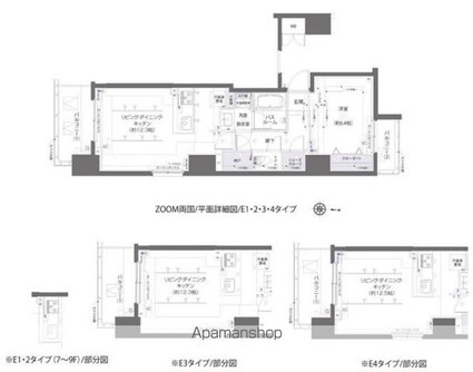 ＺＯＯＭ両国[1LDK/50.07m2]の間取図