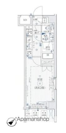 リライア東武練馬[1K/26.25m2]の間取図