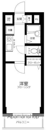 メインステージ巣鴨[1K/21m2]の間取図