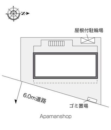 レオパレス多摩川[1K/20.28m2]の配置図