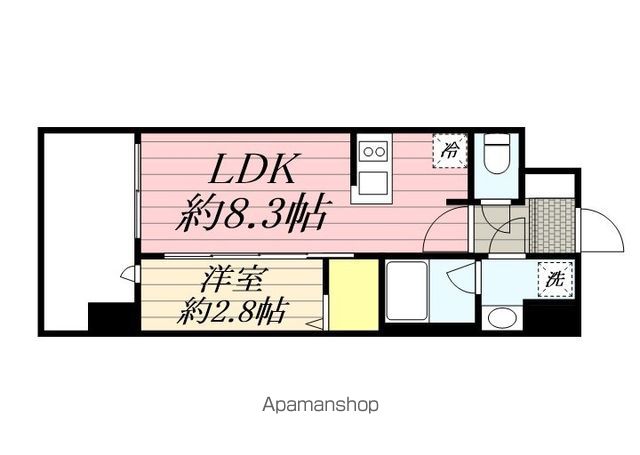 福岡市東区千早のマンションの間取り