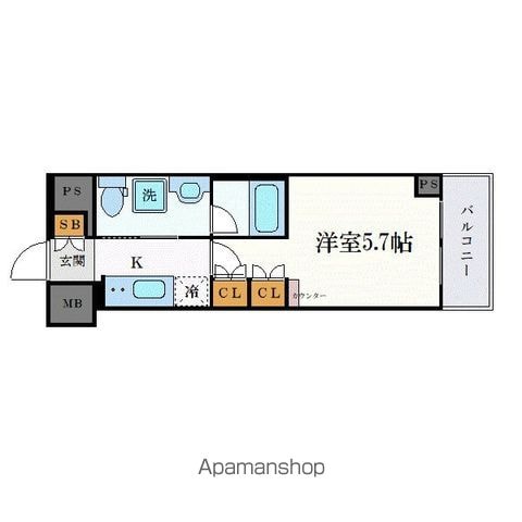 クレヴィスタ横浜関内 505 ｜ 神奈川県横浜市南区永楽町１丁目8-11（賃貸マンション1K・5階・20.58㎡） その2