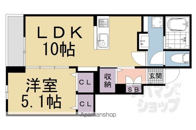 シャルマン東寺南IVの間取り写真