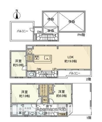 東京都大田区大森西３丁目[3LDK/82.56m2]の間取図