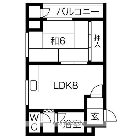 リベルティ大通の間取り写真