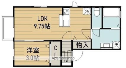 東京都武蔵野市吉祥寺北町３丁目[1LDK/33m2]の間取図