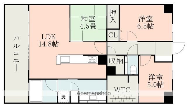 サーパス熊本駅前レジデンスの間取り写真