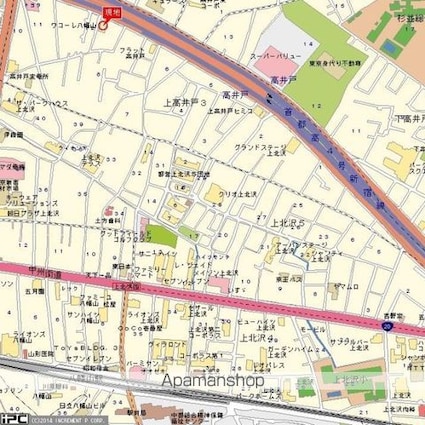 東京都杉並区上高井戸３丁目[1K/18.2m2]の周辺1