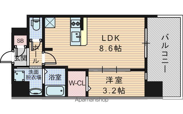 プレサンス東淀川駅前プローシェの間取り写真