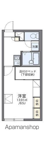 レオパレスモエレパークの間取り写真