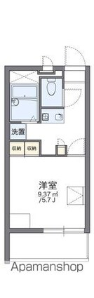 レオパレスシャルロット[1K/20.28m2]の間取図
