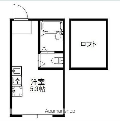 ペアパレス江古田[1R/12m2]の間取図