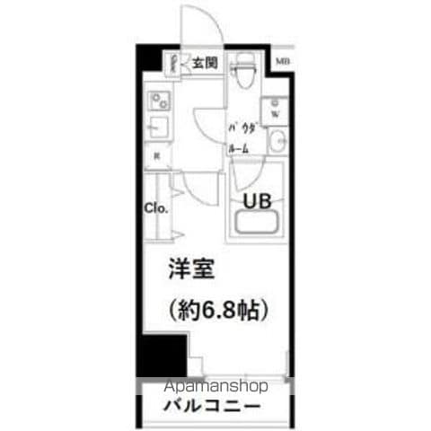 メインステージ三田アーバンスクエアの間取り写真
