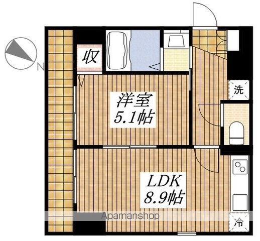 日野市多摩平のマンションの間取り